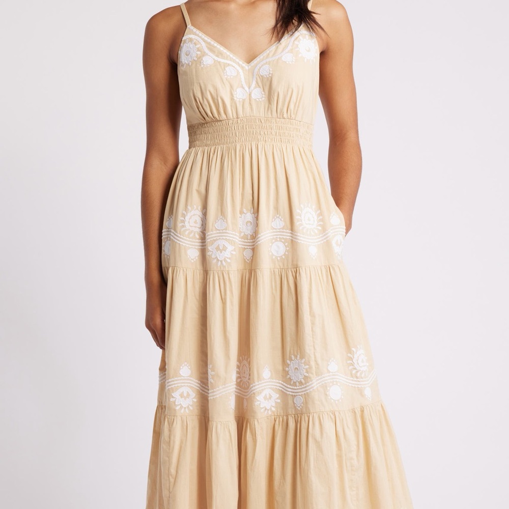 Lilly Pulitzer Aviry Embroidered Cotton Maxi Sundress